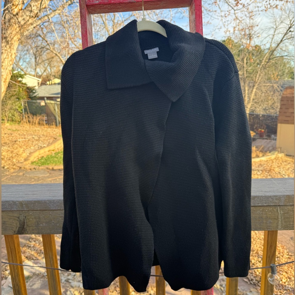 Single Button Open Front Collared Cardigan - image 1